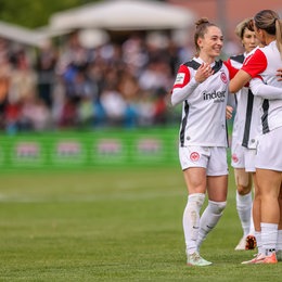 TSG Hoffenheim im Frauen-Bundesligaspiel gegen Eintracht Frankfurt
