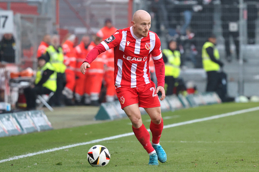Maximilian Krauß beim Training von Energie Cottbus
