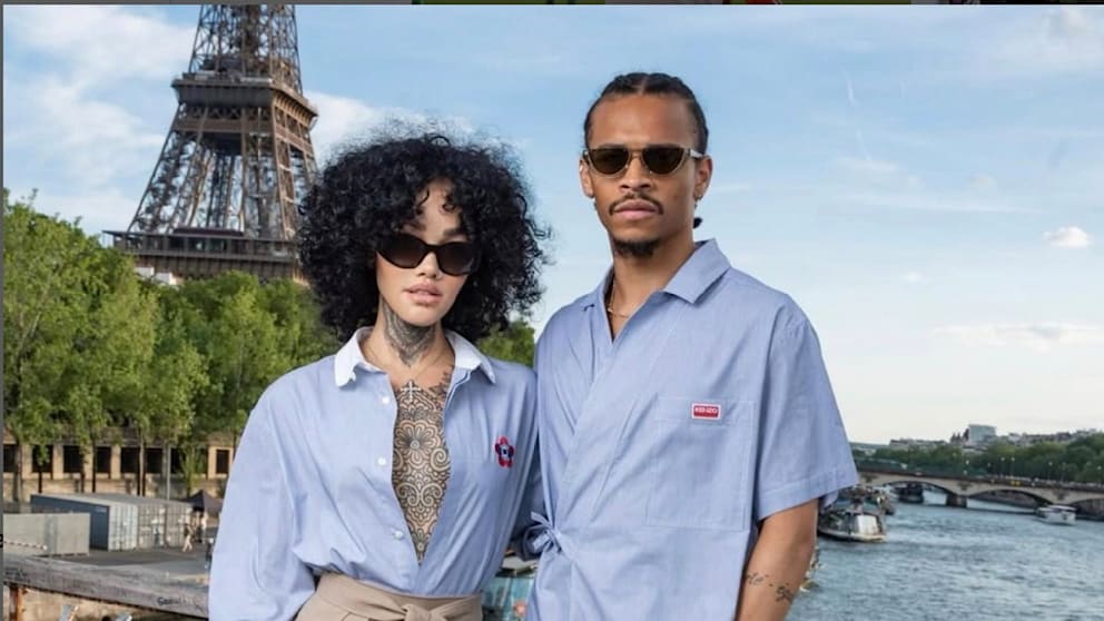 Leroy Sané mit Freundin auf einem Event