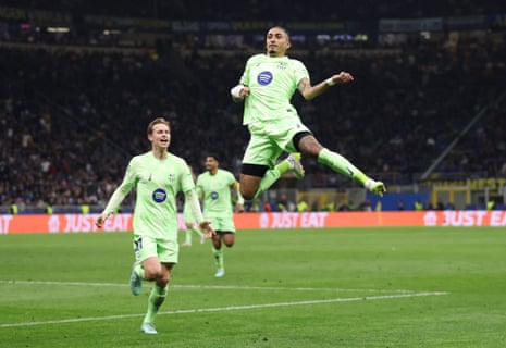 Yamal Lamine im Einsatz für Barcelona in der Champions League