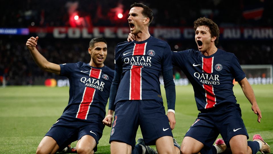 Arsenal FC im Angriff während des Champions-League-Halbfinals gegen PSG