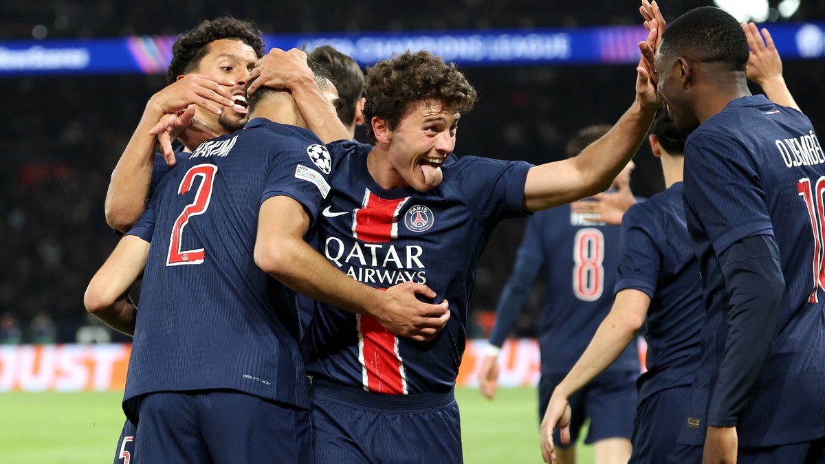 Radość piłkarzy PSG po awansie do finału ligi mistrzów