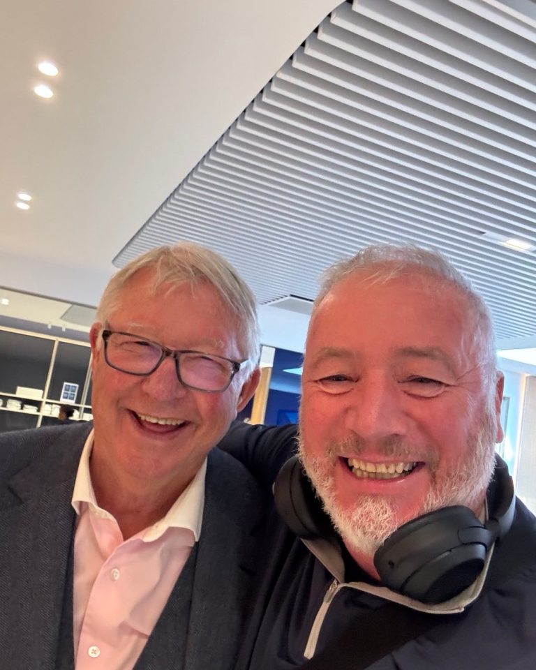 Sir Alex Ferguson at a Champions League match
