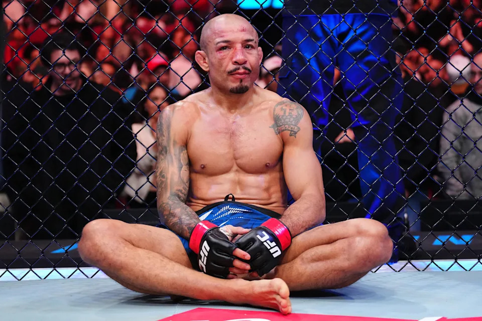 Jack Della Maddalena celebrates victory at UFC 315