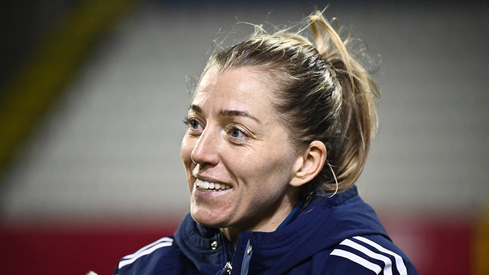 Linda Sembrant under match med Bayern München
