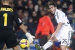 Víctor Muñoz en su debut con el Real Madrid