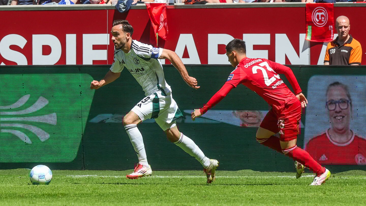 Jubel der Düsseldorfer während des Spiels gegen Schalke 04 – Schalke News