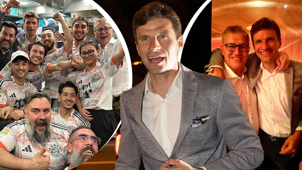 Lisa Müller beim Bayern-Abschied von Thomas Müller