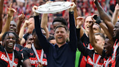 Jubel nach dem U19 Halbfinale Leverkusen vs. Bayern