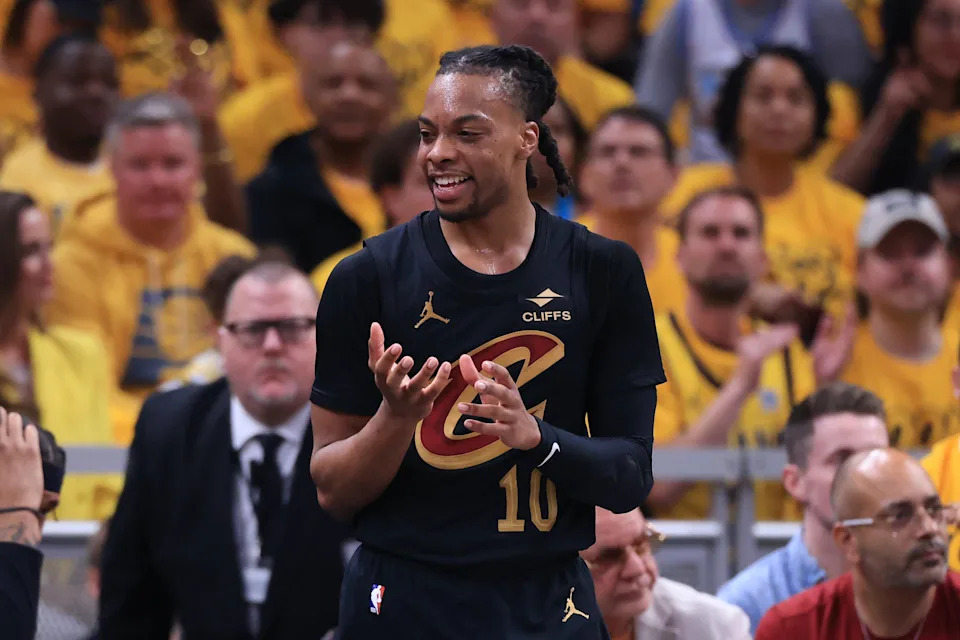 Spielszene Pacers – Cavaliers: Actionreiche Basketball-Playoff-Situation