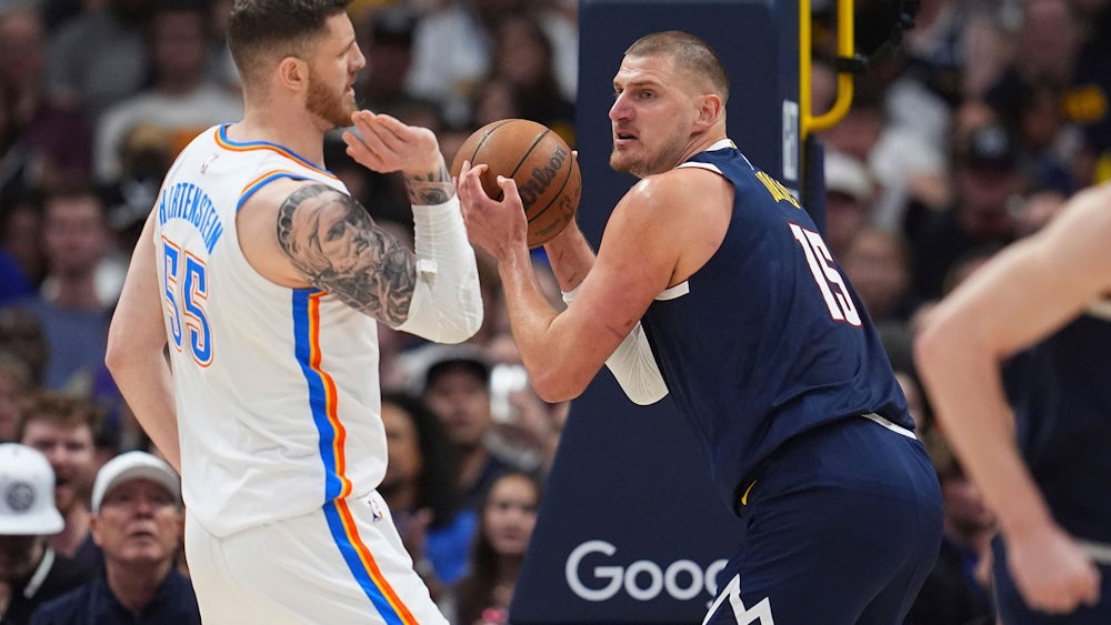 Isaiah Hartenstein von OKC im Playoff-Spiel gegen die Denver Nuggets