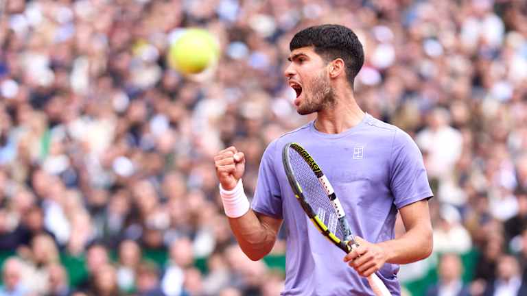 Carlos Alcaraz and Jack Draper battle in Rome - tennis live action