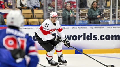 Schweizer Eishockey-Team feiert nach dem Sieg gegen die USA – Schweiz