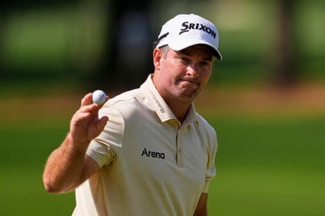 Golfers lining up at Quail Hollow during the PGA Championship 2025
