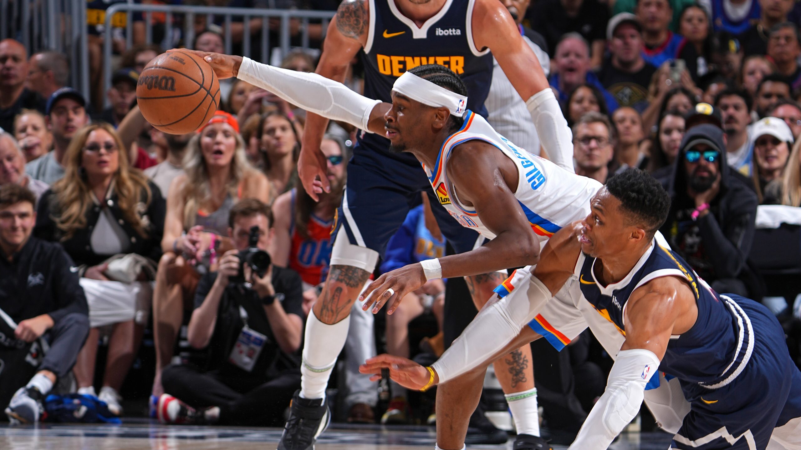 Thunder vs. Nuggets Game 5 playoff action
