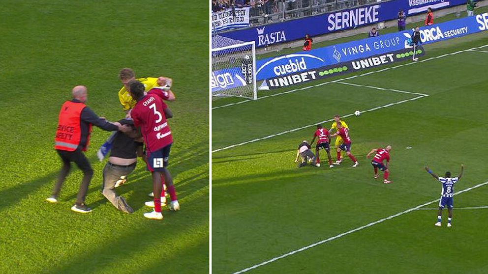 Supporterinsats under IFK Göteborgs match på Gamla Ullevi