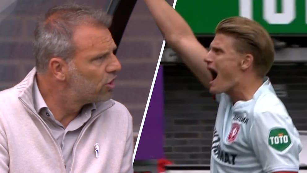 Jubelnde Spieler am letzten Spieltag der erste Liga