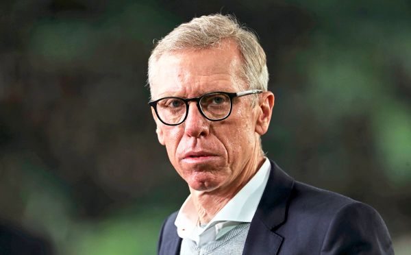 Peter Stöger bei einem Interview
