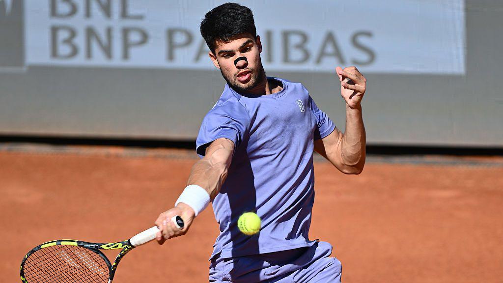 Jannik Sinner and Carlos Alcaraz face off in the Rome final
