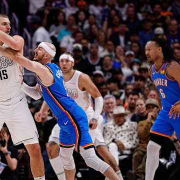 Isaiah Hartenstein during an NBA playoff game