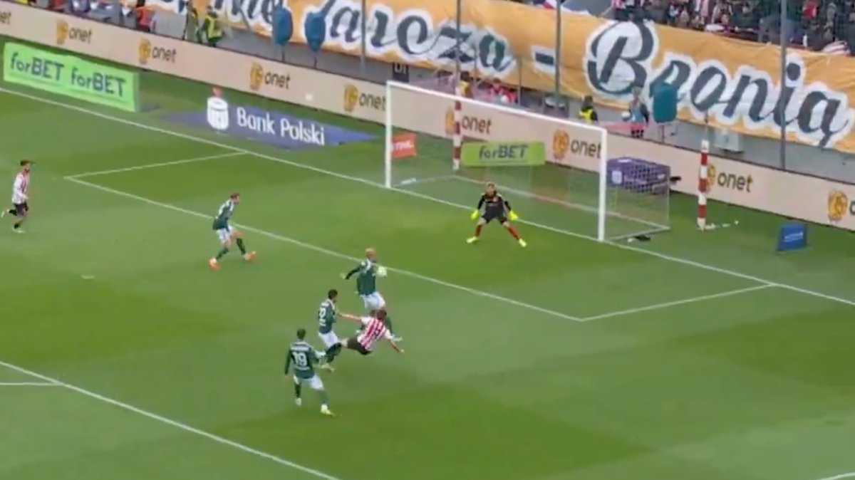Gol w meczu Cracovia – Legia Warszawa