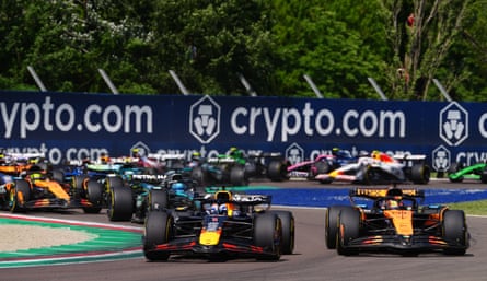 Max Verstappen celebrates his F1 victory at Imola Emilia-Romagna Grand Prix 2025