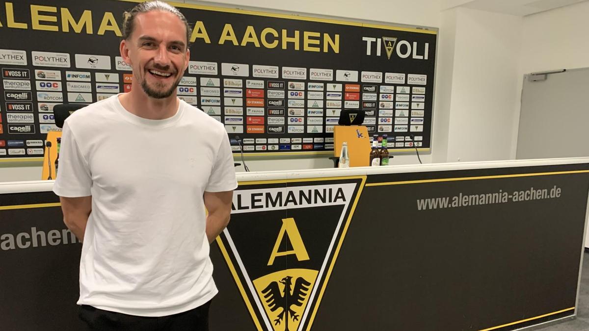 Valmir Sulejmani bei seinem Debüt für Alemannia Aachen
