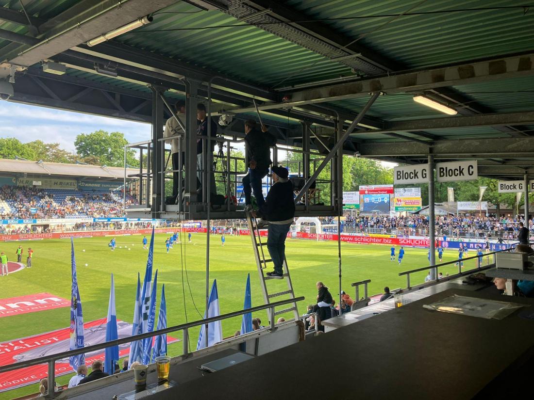 Jubel beim SV Meppen nach Torerfolg gegen Werder Bremen