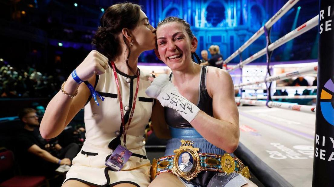 Georgia O Connor in a boxing match, showing resilience and determination