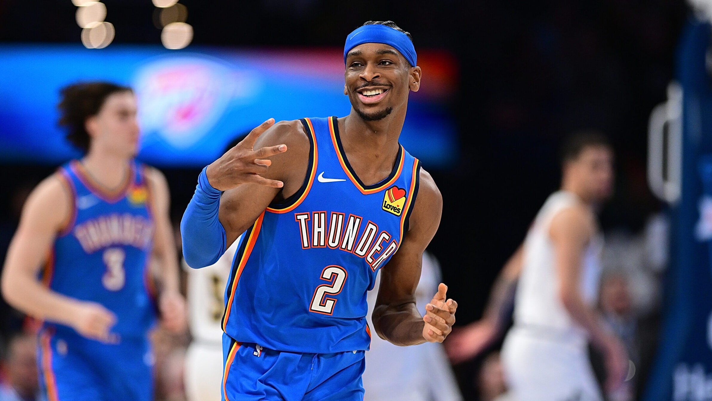 Shai Gilgeous-Alexander celebrates his NBA MVP win with the Oklahoma City Thunder