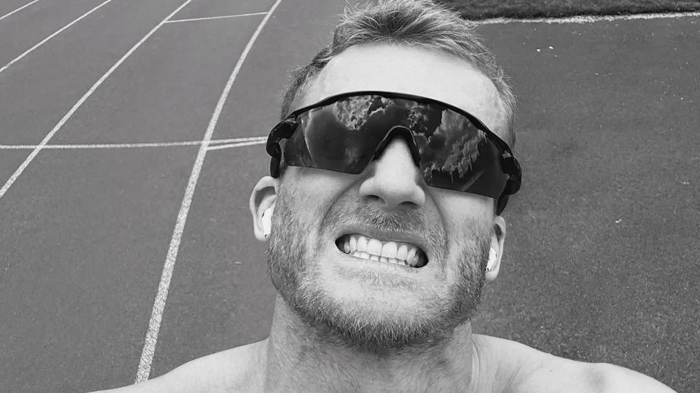 André Schürrle beim Triathlon-Training