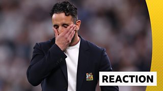 Alejandro Garnacho after the Europa League final – man utd winger looks on in disappointment